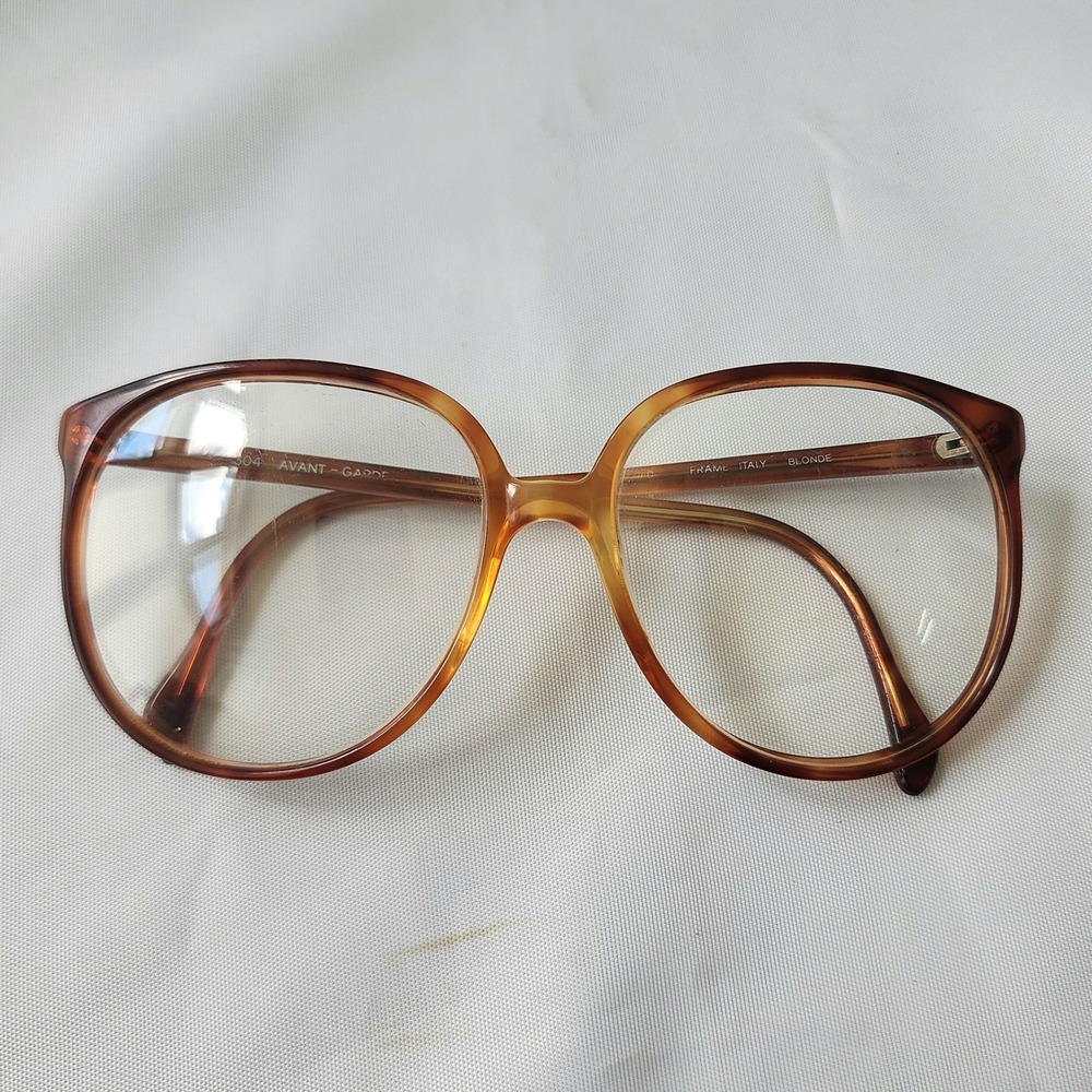 Avant Garde 304‎ Frame Italy Blonde Brown Eyeglasses Frames Only Glasses Vintage